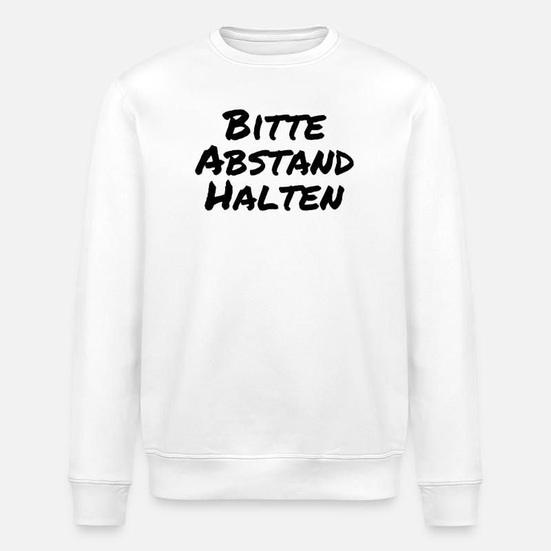 Veuillez garder vos distances - Sweat bio ROLLER Stanley/Stella Unisexe - blanc