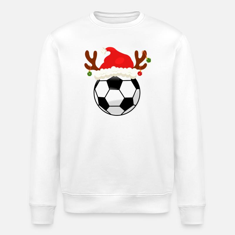 Fußball-Weihnachten - Stanley/Stella Unisex Bio-Sweatshirt ROLLER - Weiß