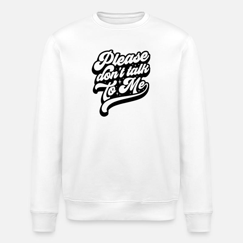 Message expressif dans un style moderne - Sweat bio ROLLER Stanley/Stella Unisexe - blanc