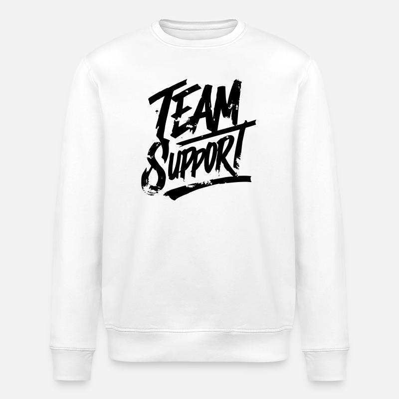 Team Support Association - Stanley/Stella ROLLER Unisex Organic Sweatshirt - white