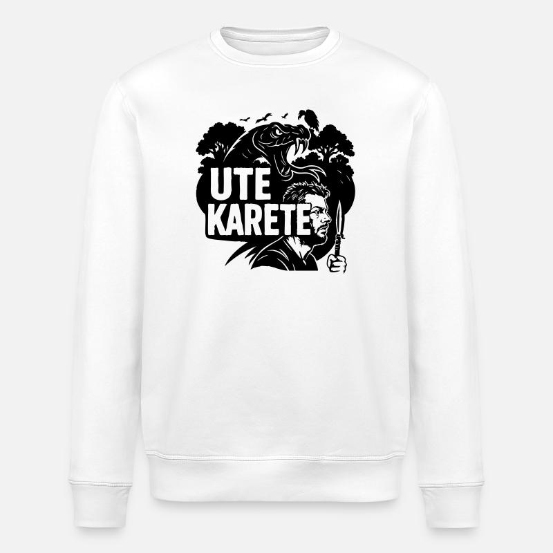 Ute Karete - Stanley/Stella Unisex Bio-Sweatshirt ROLLER - Weiß