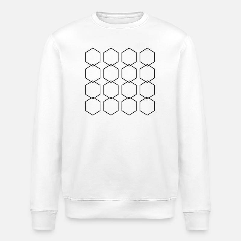 Abstract Pattern - Stanley/Stella ROLLER Unisex Organic Sweatshirt - white