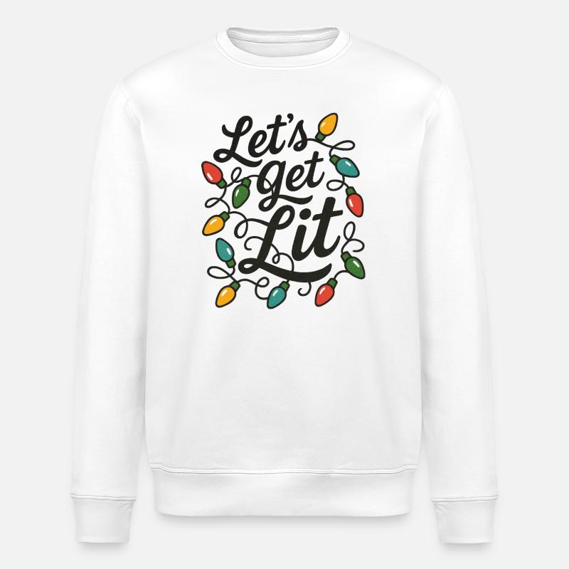 Get Lit - Stanley/Stella ROLLER Unisex Organic Sweatshirt - white