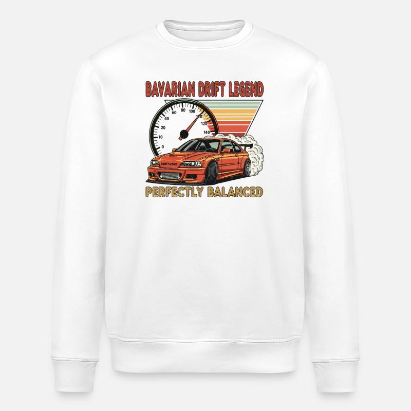 Bavarian Drift Legend - Stanley/Stella Unisex Bio-Sweatshirt ROLLER - Weiß