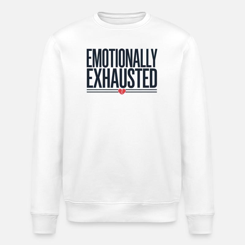 Épuisement émotionnel, conscience du stress - Sweat bio ROLLER Stanley/Stella Unisexe - blanc