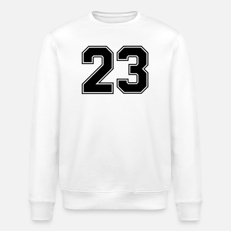 23 Numéro - Sweat bio ROLLER Stanley/Stella Unisexe - blanc