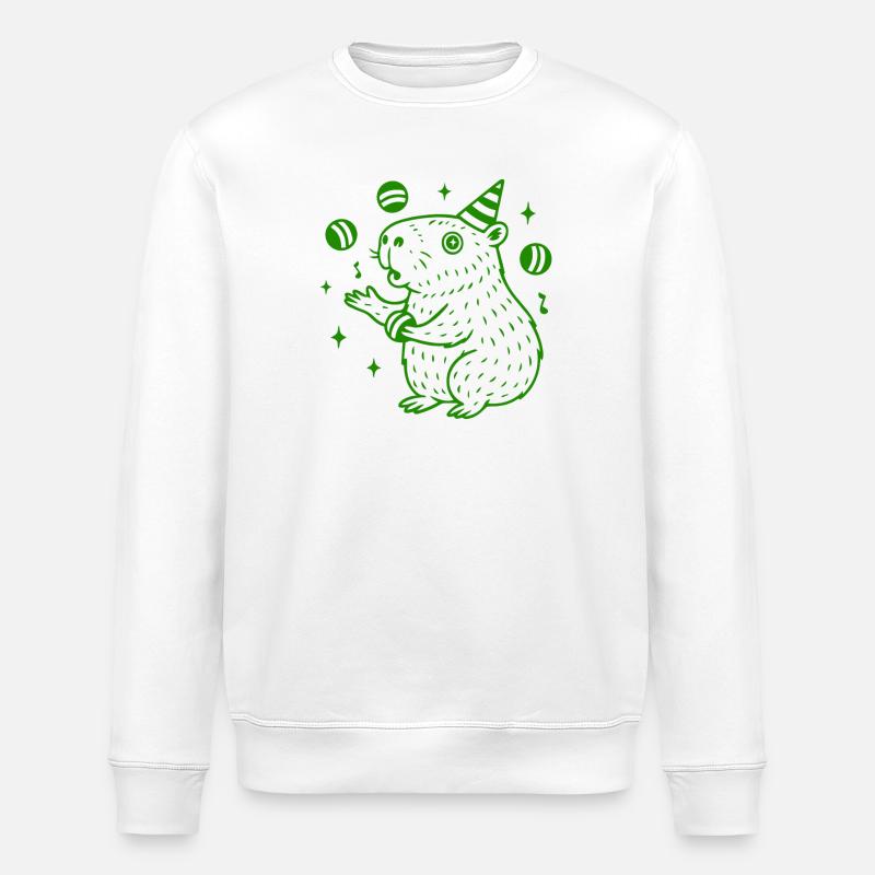 Party Capybara – Jongler avec plaisir - Sweat bio ROLLER Stanley/Stella Unisexe - blanc