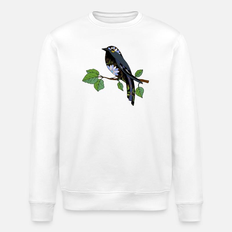 Bunter Vogel - Stanley/Stella Unisex Bio-Sweatshirt ROLLER - Weiß