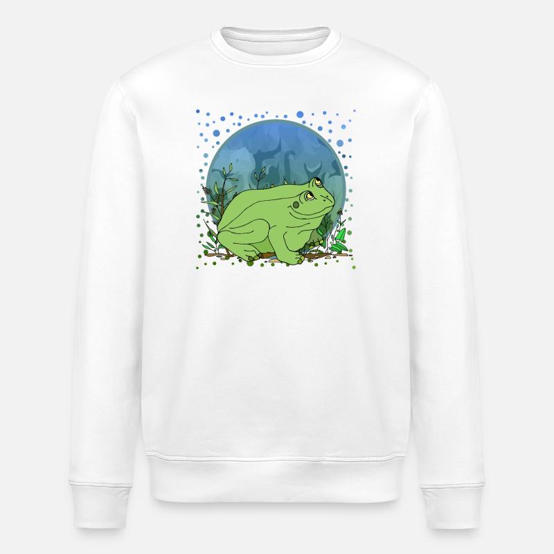 Frosch - Stanley/Stella Unisex Bio-Sweatshirt ROLLER - Weiß