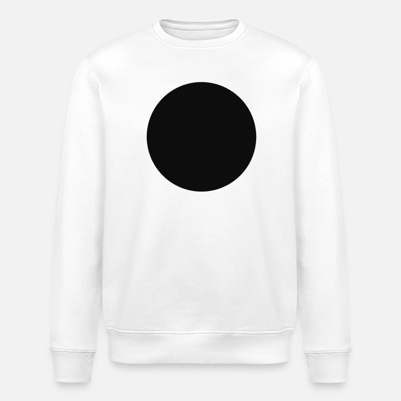 Abstract Black Geometry Pattern - Stanley/Stella ROLLER Unisex Organic Sweatshirt - white