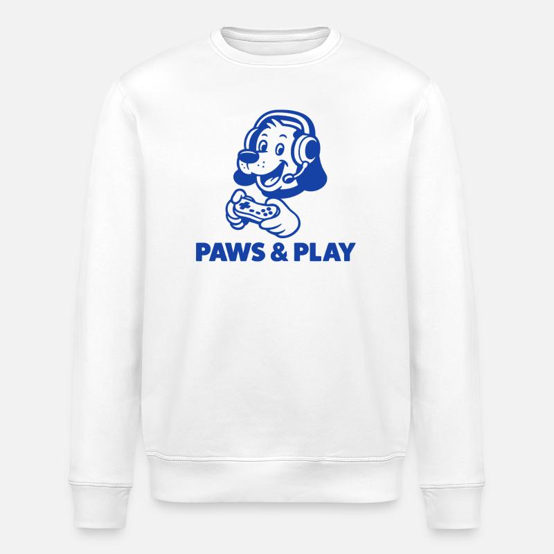 Design de hamster de jeu rétro - Sweat bio ROLLER Stanley/Stella Unisexe - blanc