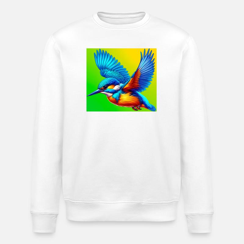 martin-pêcheur - Sweat bio ROLLER Stanley/Stella Unisexe - blanc