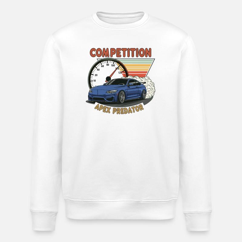 Voiture de drift de compétition - Sweat bio ROLLER Stanley/Stella Unisexe - blanc