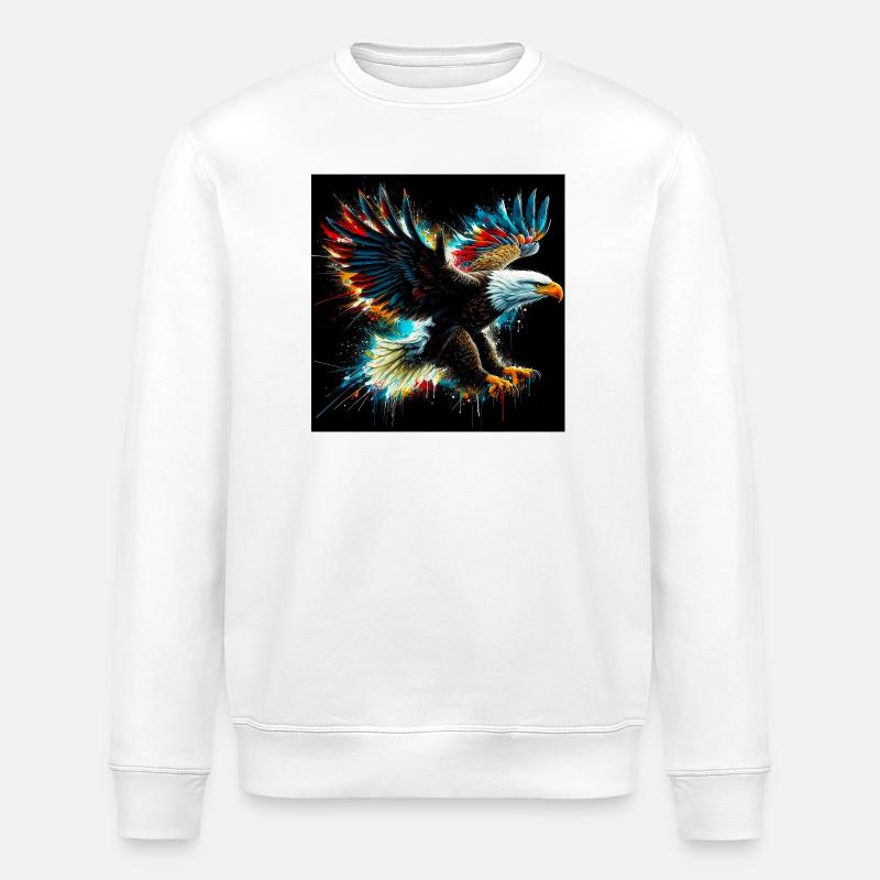 Adler - Stanley/Stella Unisex Bio-Sweatshirt ROLLER - Weiß