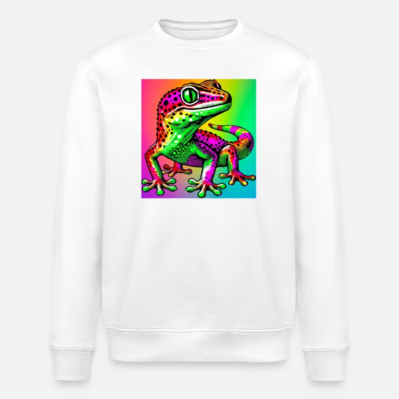 Gecko - Stanley/Stella Unisex Bio-Sweatshirt ROLLER - Weiß
