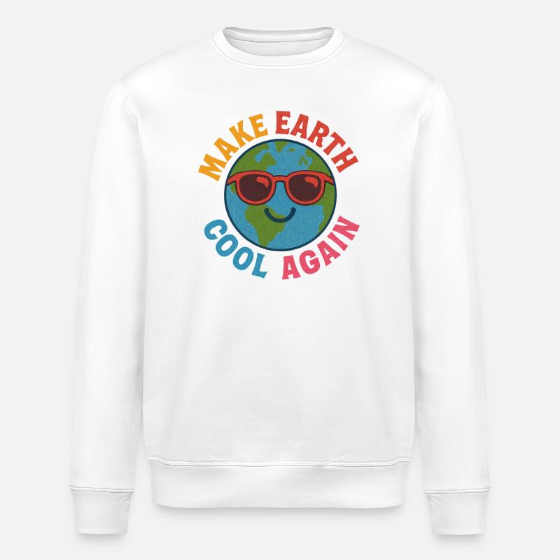 Rafraîchir la Terre à nouveau - Sweat bio ROLLER Stanley/Stella Unisexe - blanc