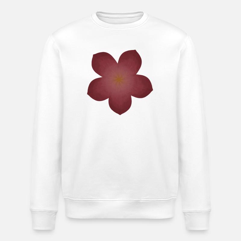 Design élégant de fleur de fleur - Sweat bio ROLLER Stanley/Stella Unisexe - blanc