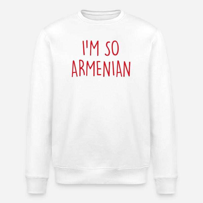 Je suis tellement arménien Arménie - Sweat bio ROLLER Stanley/Stella Unisexe - blanc