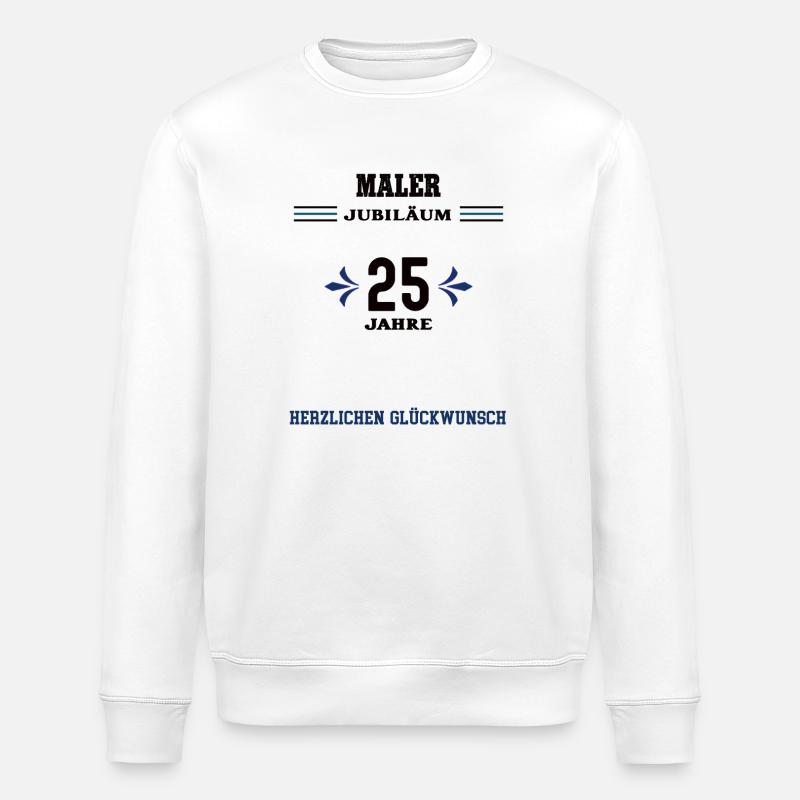 Painter 25th anniversary 25th anniversary - Stanley/Stella ROLLER Unisex Organic Sweatshirt - white