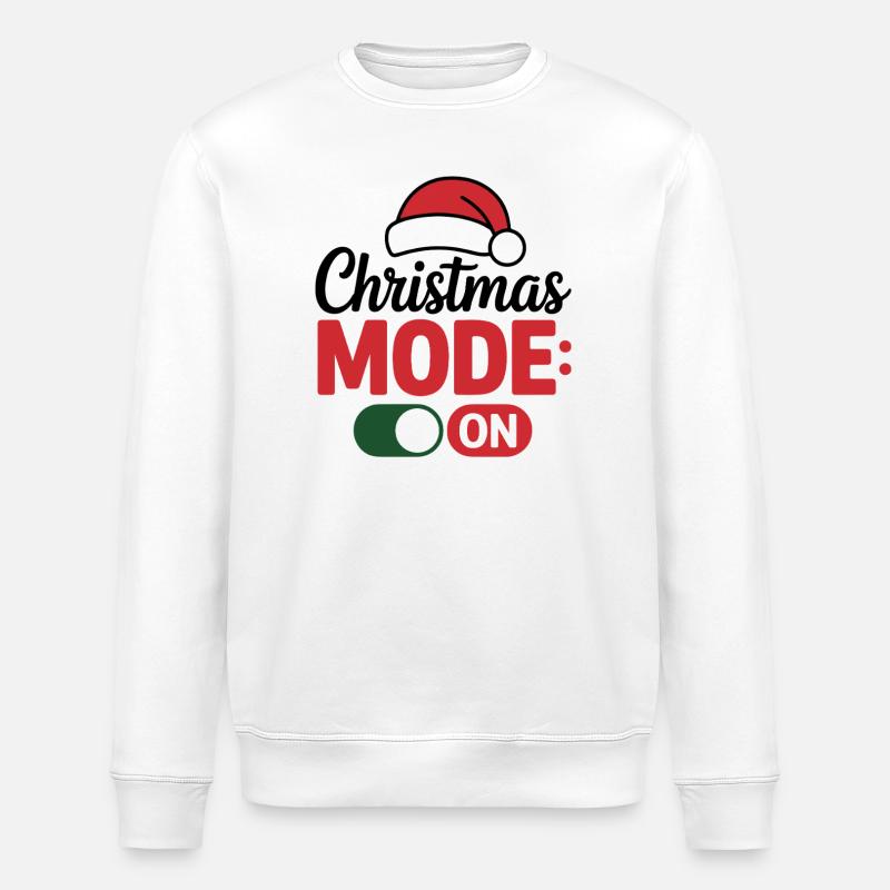 Noël-Belle conception de volcan - Sweat bio ROLLER Stanley/Stella Unisexe - blanc