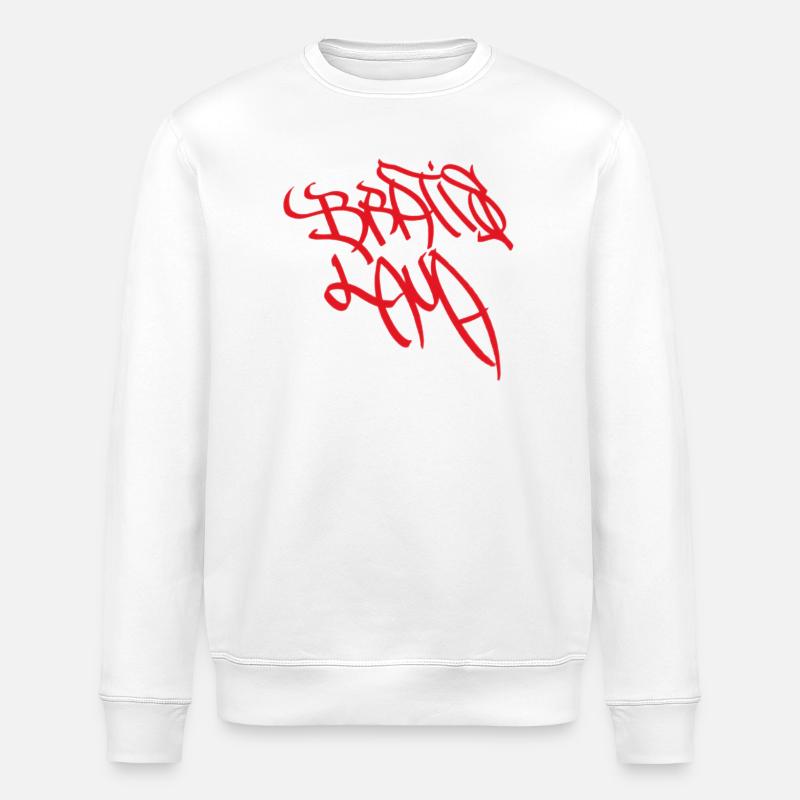 Expressive graffiti design Bratislava - Stanley/Stella ROLLER Unisex Organic Sweatshirt - white