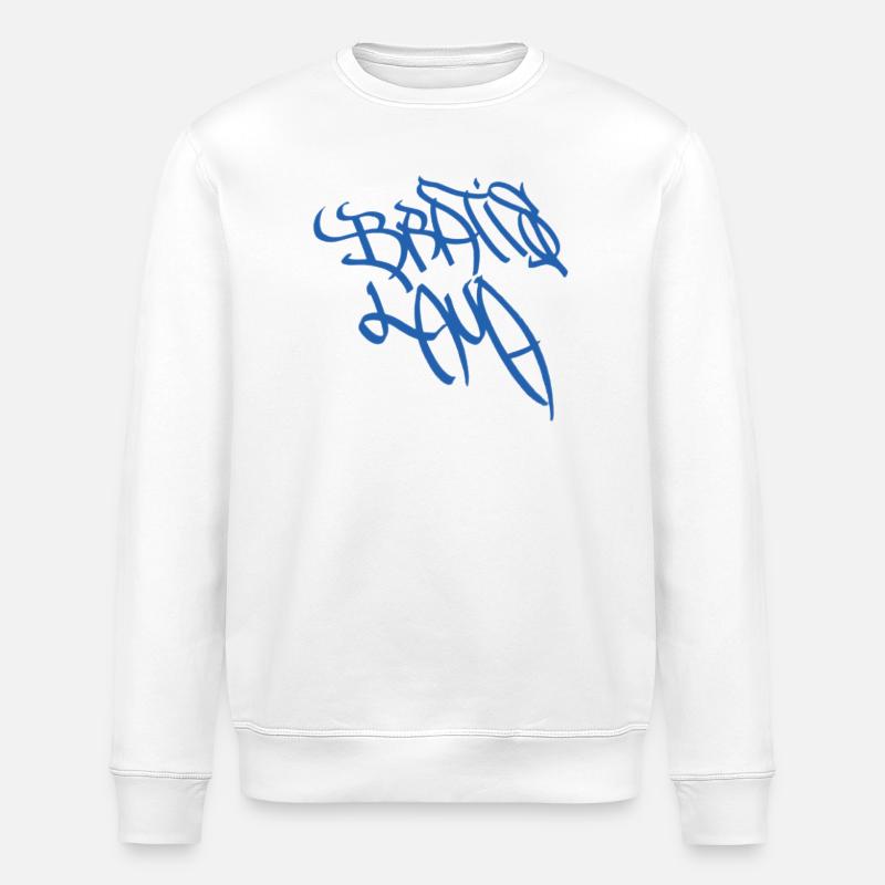 Expressive Graffiti Schriftzug Bratislava - Stanley/Stella Unisex Bio-Sweatshirt ROLLER - Weiß