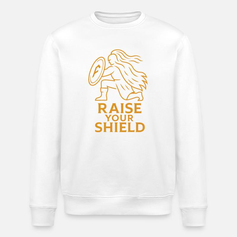 Illustration de bouclier renforcé - Sweat bio ROLLER Stanley/Stella Unisexe - blanc