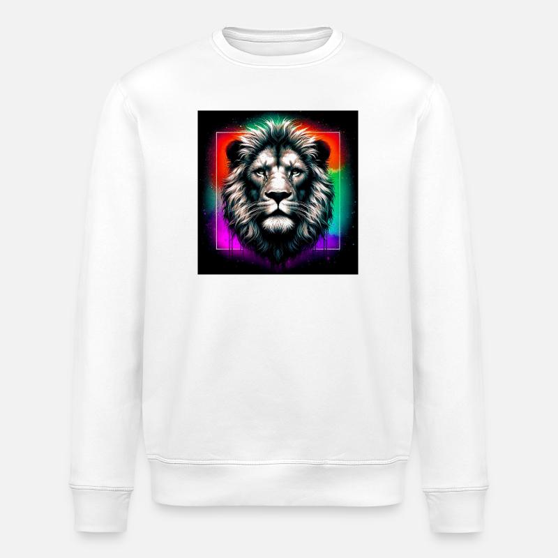 Löwe - Stanley/Stella Unisex Bio-Sweatshirt ROLLER - Weiß