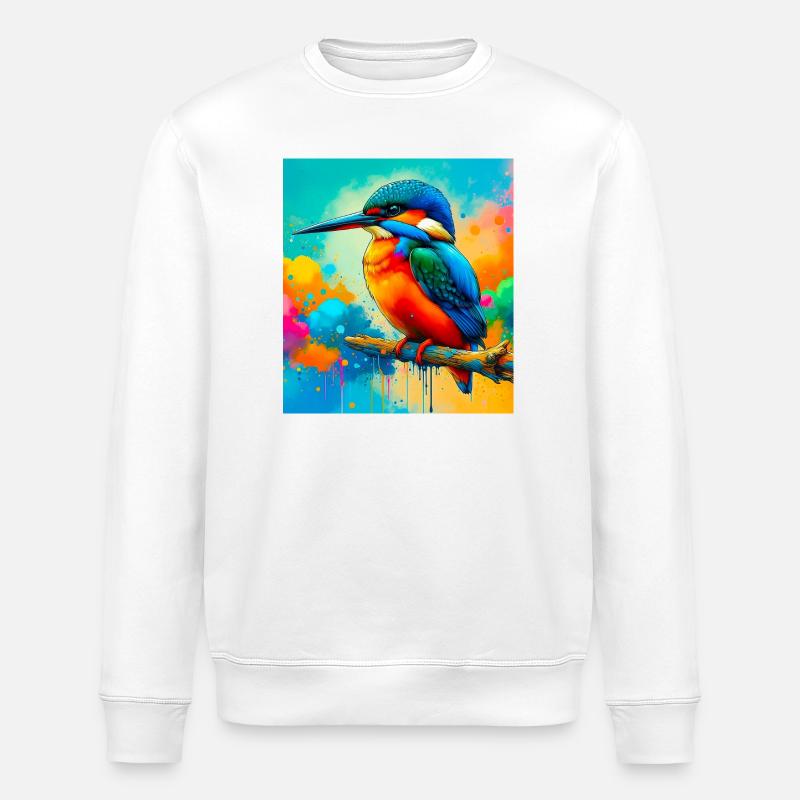 Eisvogel - Stanley/Stella Unisex Bio-Sweatshirt ROLLER - Weiß