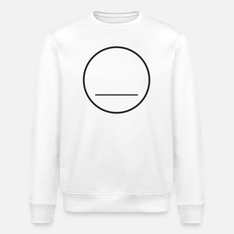 Visage abstrait - Sweat bio ROLLER Stanley/Stella Unisexe - blanc