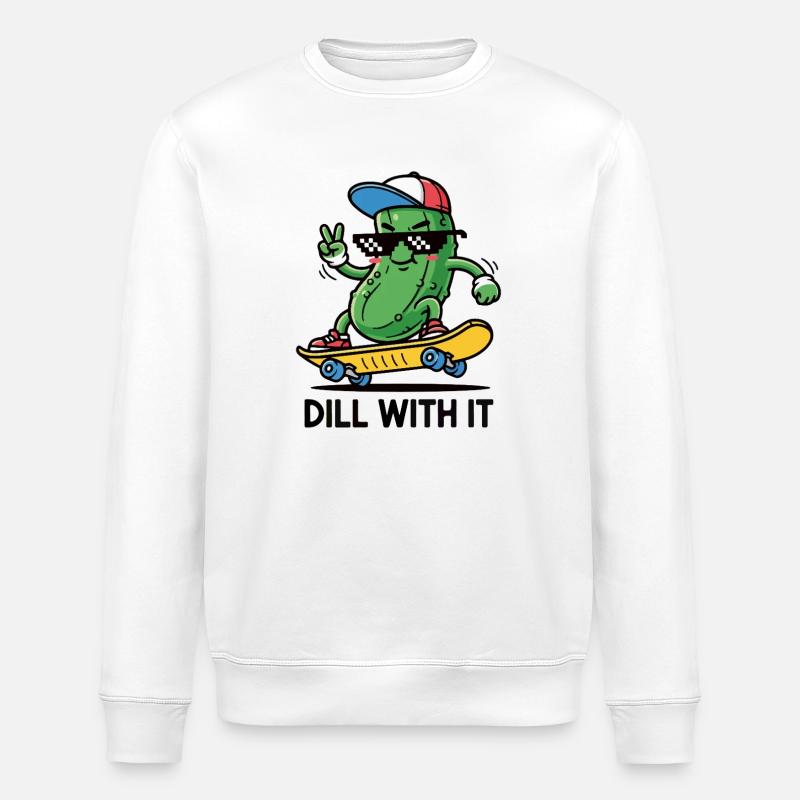 Kühle Gurke - Stanley/Stella Unisex Bio-Sweatshirt ROLLER - Weiß