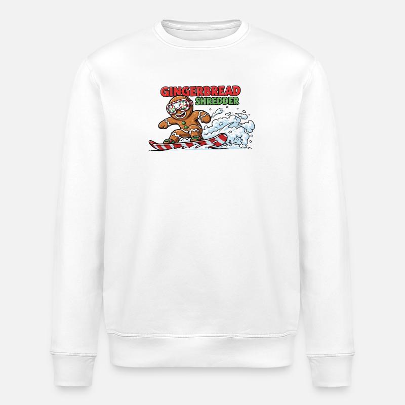 Snowboard-Keks - Stanley/Stella Unisex Bio-Sweatshirt ROLLER - Weiß