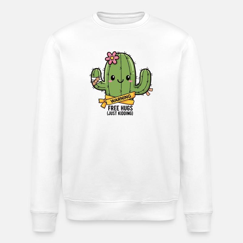 Câlins pointus - Sweat bio ROLLER Stanley/Stella Unisexe - blanc