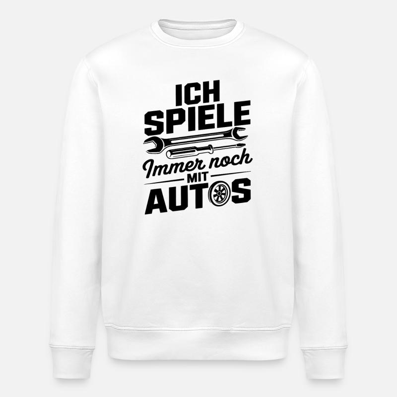 Autofan - Kfz-Mechaniker - Stanley/Stella Unisex Bio-Sweatshirt ROLLER - Weiß