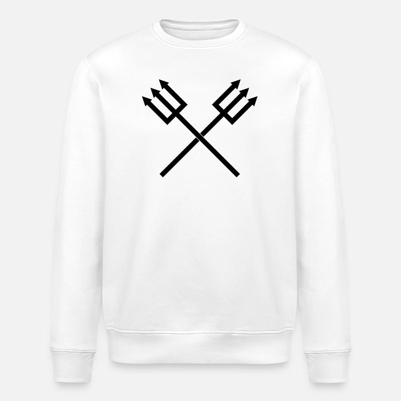 Dreizack - Stanley/Stella Unisex Bio-Sweatshirt ROLLER - Weiß