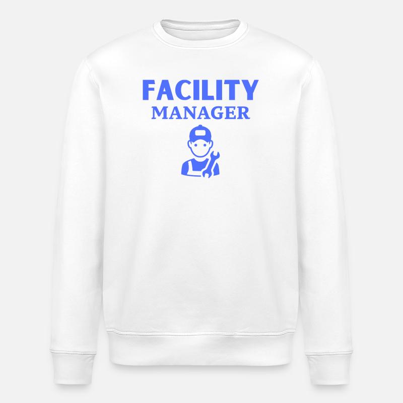  Facility Manager - Stanley/Stella Unisex Bio-Sweatshirt ROLLER - Weiß