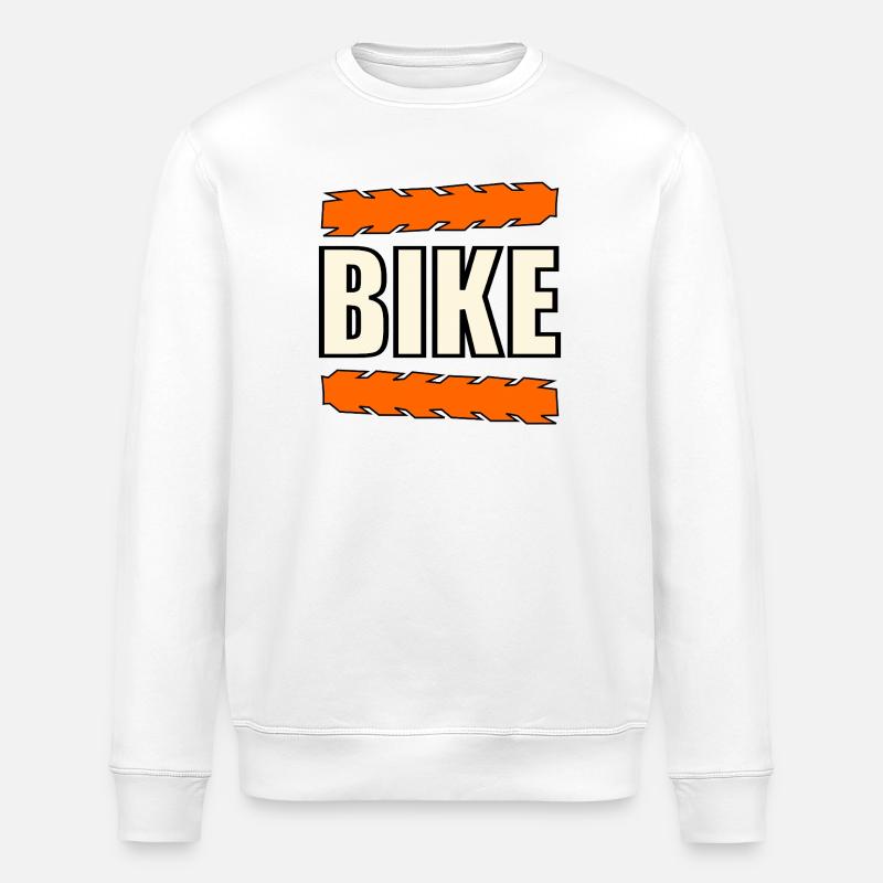 VÉLO CYCLISME PISTES CYCLABLES PNEU - Sweat bio ROLLER Stanley/Stella Unisexe - blanc