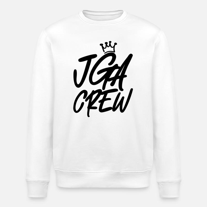 Junggesellenabschied Jga Crew - Stanley/Stella Unisex Bio-Sweatshirt ROLLER - Weiß