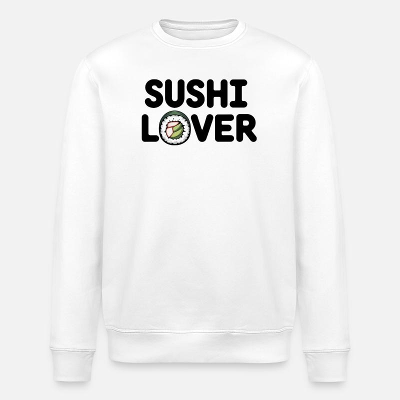 Sushi-Liebhaber - Stanley/Stella Unisex Bio-Sweatshirt ROLLER - Weiß