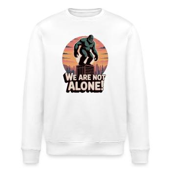 Giant Gorilla Urbane Utopische Kunst - Stanley/Stella Unisex Bio-Sweatshirt ROLLER - Weiß - Vorne - Nik (191cm)
