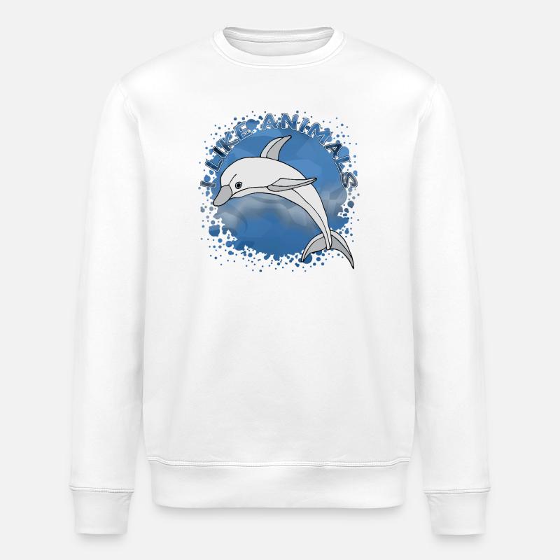 Delfin - Stanley/Stella Unisex Bio-Sweatshirt ROLLER - Weiß