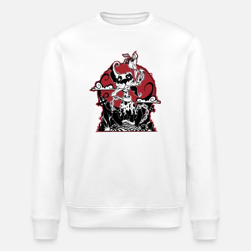 Ghostpuppy - Stanley/Stella Unisex Bio-Sweatshirt ROLLER - Weiß