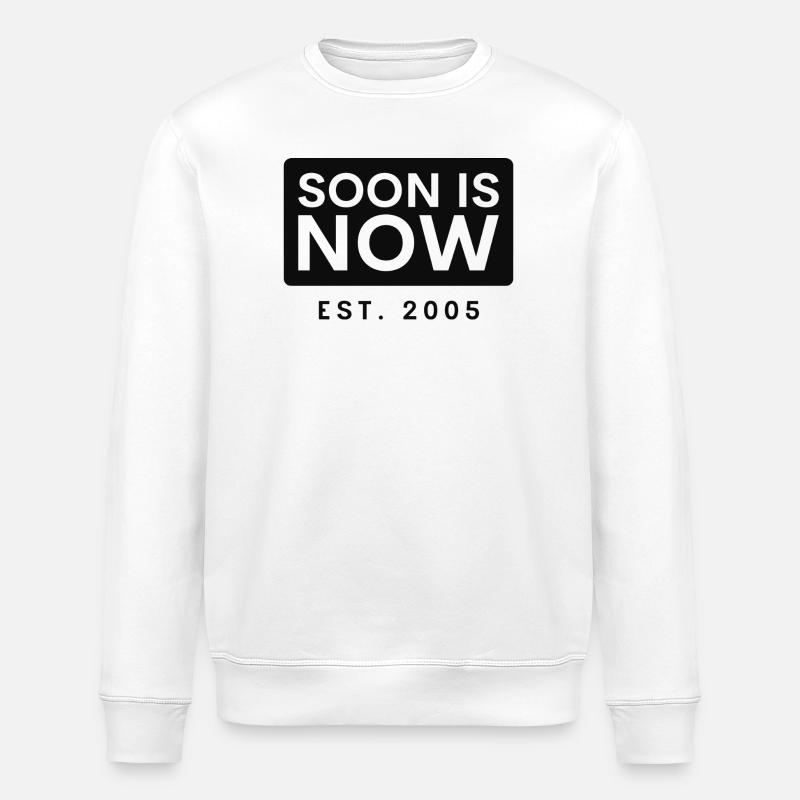 Soon est maintenant bloqué - Sweat bio ROLLER Stanley/Stella Unisexe - blanc