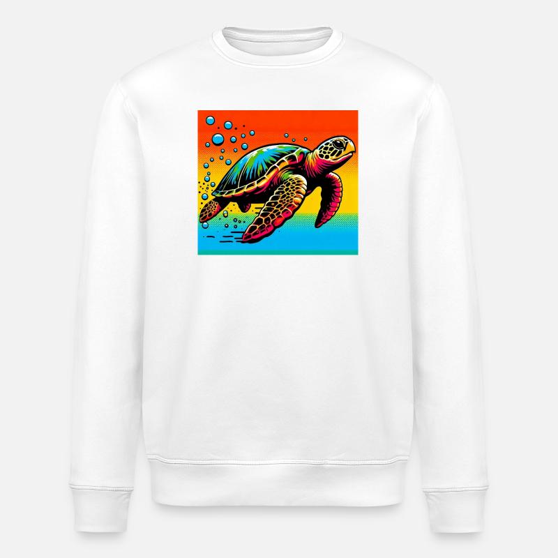 tortue - Sweat bio ROLLER Stanley/Stella Unisexe - blanc