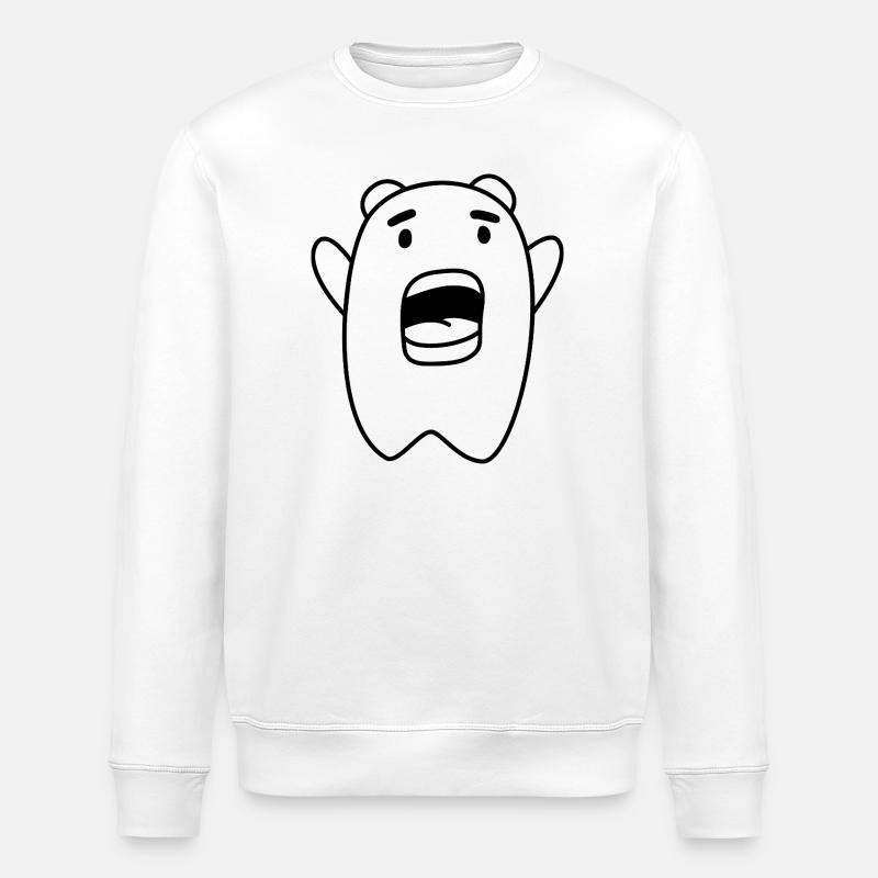 Nerd Scream – Humour geek et physique - Sweat bio ROLLER Stanley/Stella Unisexe - blanc
