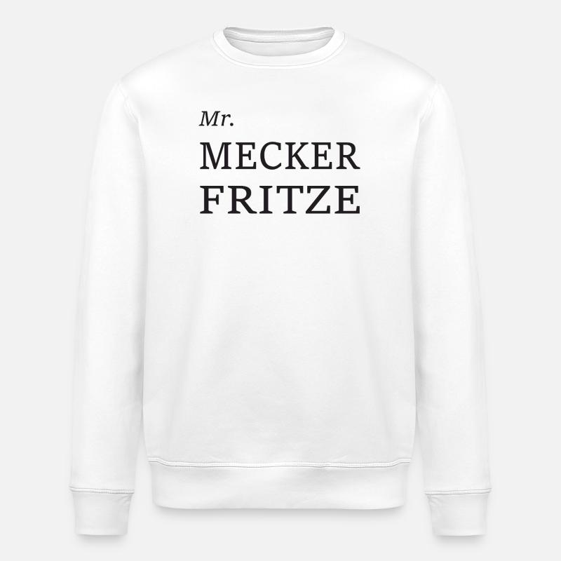Meckerfritze - Sweat bio ROLLER Stanley/Stella Unisexe - blanc