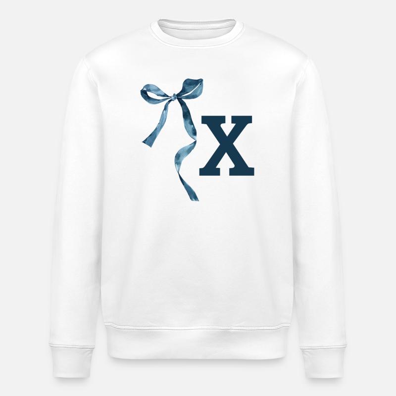 Monogram x Gift Idea - Stanley/Stella ROLLER Unisex Organic Sweatshirt - white