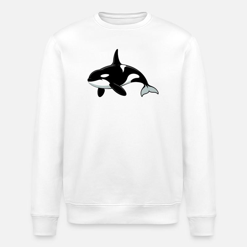 Orca Meerestier-Liebhaber - Stanley/Stella Unisex Bio-Sweatshirt ROLLER - Weiß