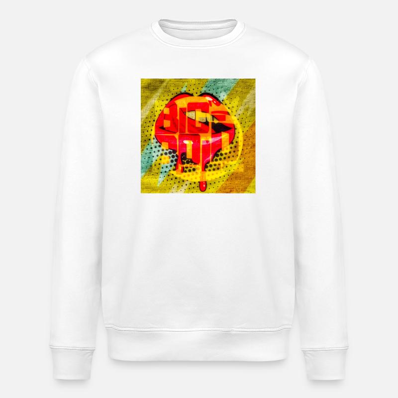 Graffiti Pop Art Sucette - Sweat bio ROLLER Stanley/Stella Unisexe - blanc
