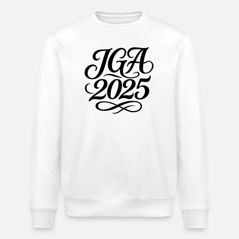 Jga 2025 Junggesellenabschied - Stanley/Stella Unisex Bio-Sweatshirt ROLLER - Weiß